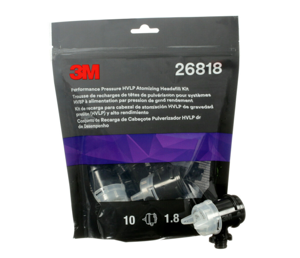 3M 10 HVLP Pressure Feed System Spray Tips, 1.8mm