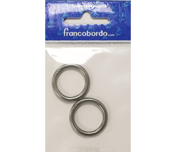 Vinox Inox Round Ring Welded 20mm - 2 pieces