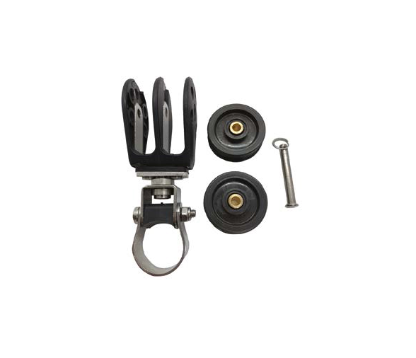 Barton Stanchion Lead Double Swivel N with removable sheaves