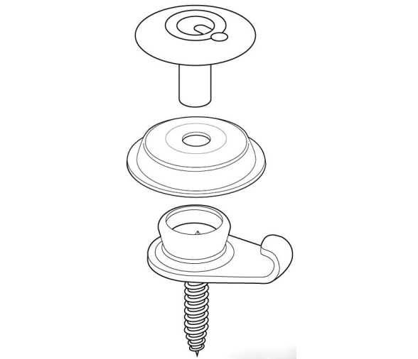 QSNAP Bases para Broche - Pack 10