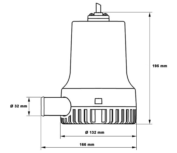 Bomba de Achique Electrica Manual TMC 3000 24V