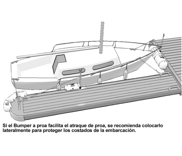 Bumper 1-2 Espuma 25 x 90 cm Blanco