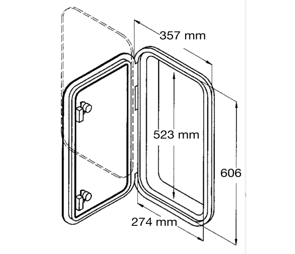 CanSB Registro 2 en 1 Removible 357x606mm