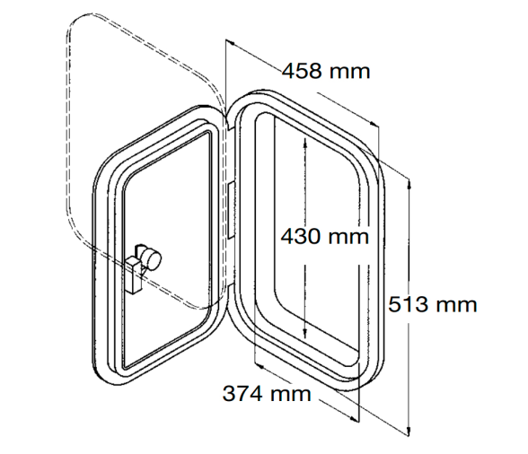 CanSB Registro 2 en 1 Removible 459x514mm