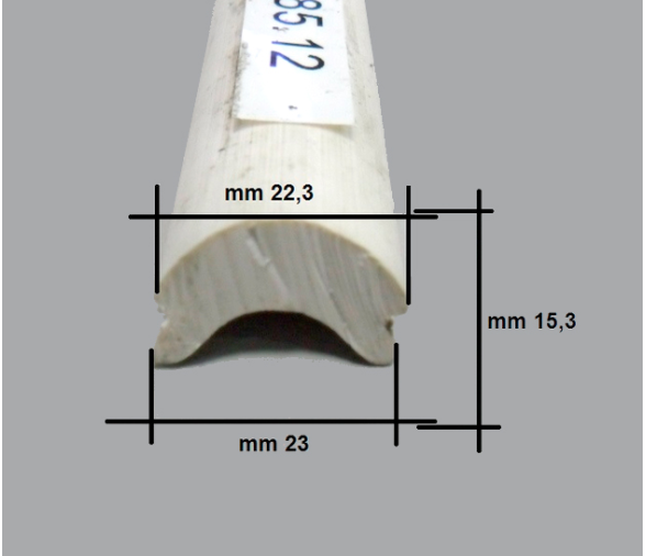 Cinton PVC para Perfil de Aluminio 38mm