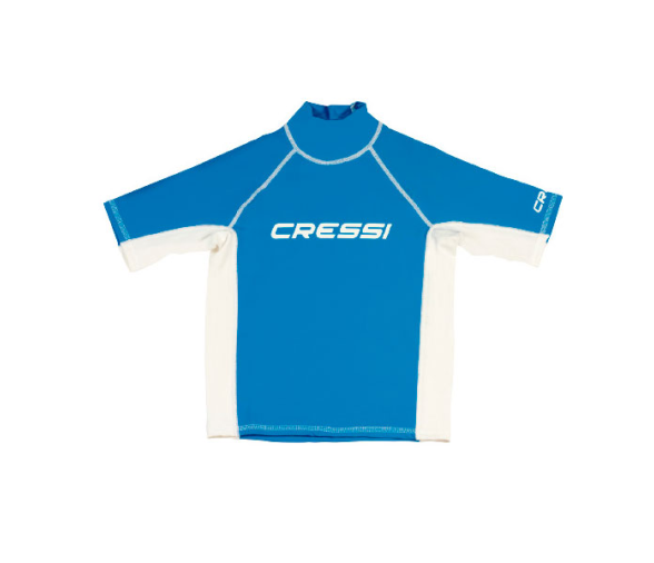 Cressi Camiseta Rash Guard Bambino Azul