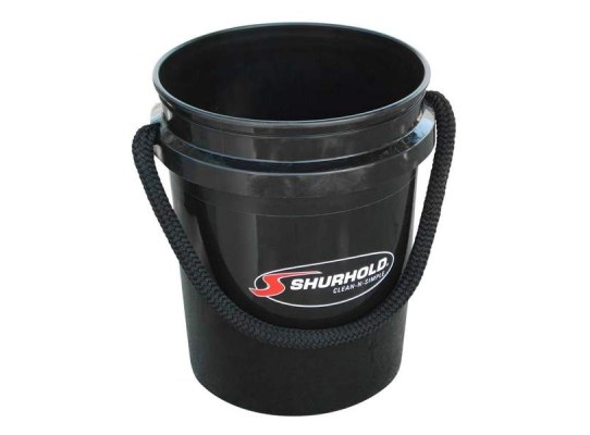 Shurhold Cubo con mango de cuerda (19L negro) Shurhold Cubo con mango de cuerda (19L negro)