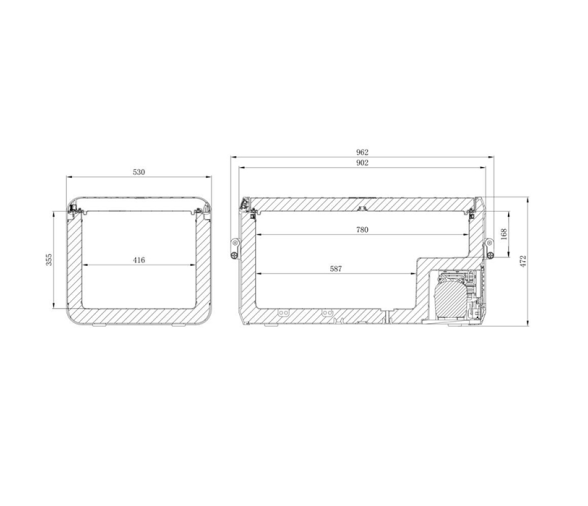 Dometic fridge and freezer CFX3 100 Portable Compressor 99L