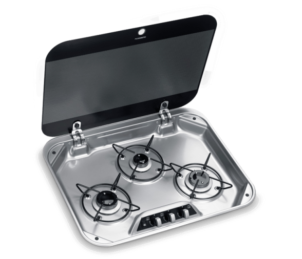 Dometic Three Burner Cooker With Glass Lid