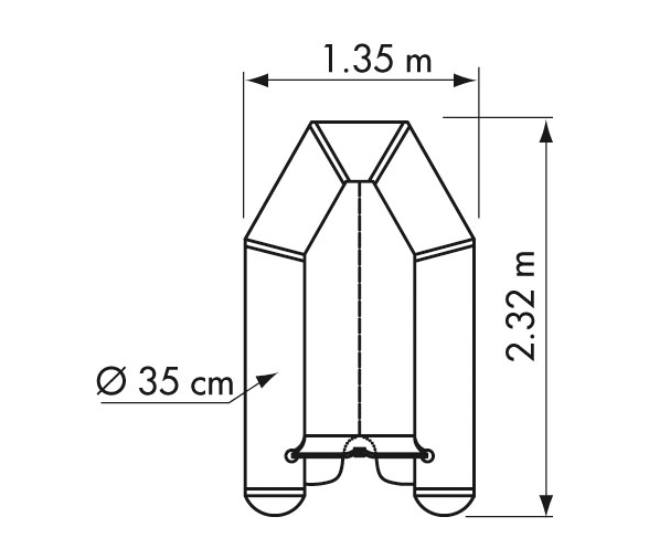 Plastimo Embarcacion Neumatica Fun PI230VB Gris Suelo Hinchable