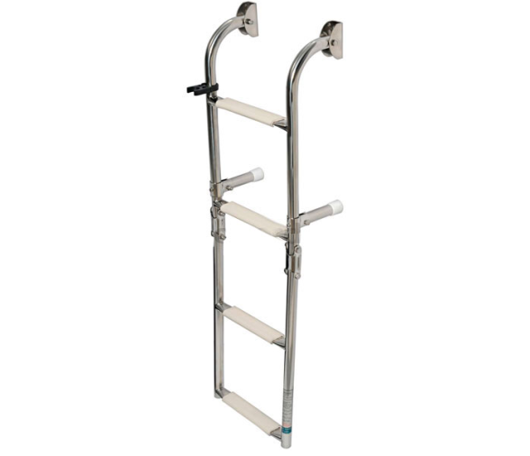 Escalera Plegable Inox 4 Peldaños