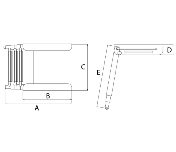 Escalera Telescópica para Plataforma de Proa 40.472.03/05