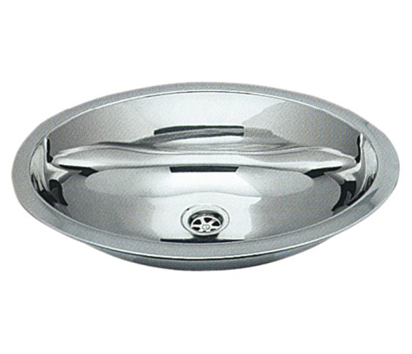 Oval sink stainless steel 510x390 mm