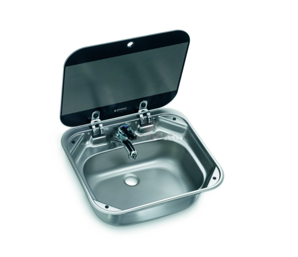 Rectangular Sink with Glass Lid SNG 4237 Dometic
