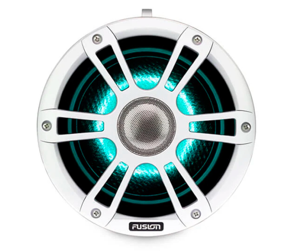 Fusion Altavoces Wake Tower Blanco y Cromado Sport 6,5" Con iluminacion LED CRGB