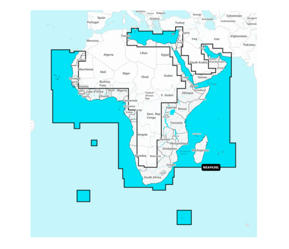 Garmin Navionics+ Large Africa Cartography