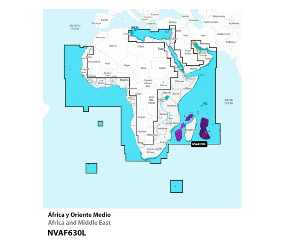 Garmin Navionics+ Large Vision  Africa Cartography