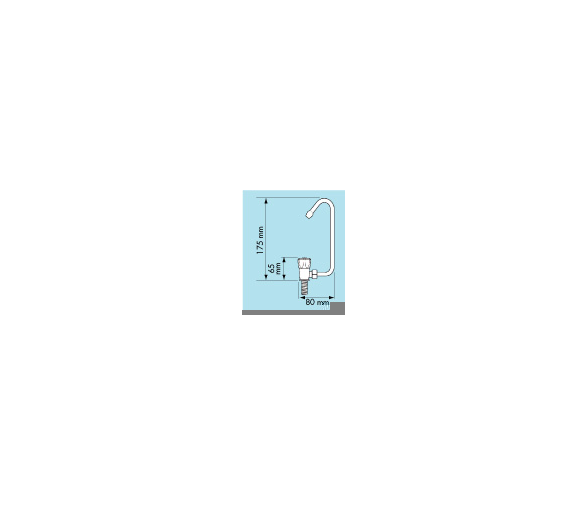 Grifo Monomando Agua Fria Orientable y Ocultable Laton Cromado