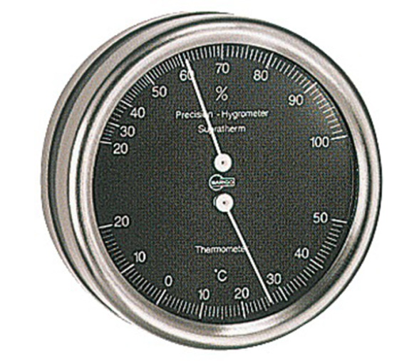 Barigo Higrometro-Termometro Orion Dial Negro