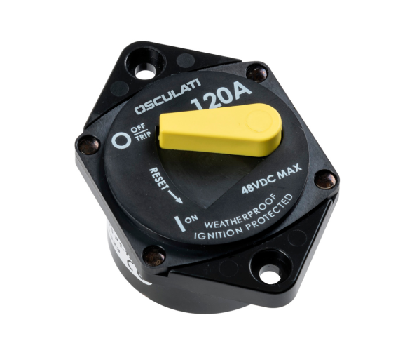 Osculati Watertight Recess Fit Circuit Breaker for Winch and Bow Thruster