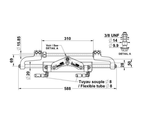 Hydraulic Steering Kit LS 7000 PRO