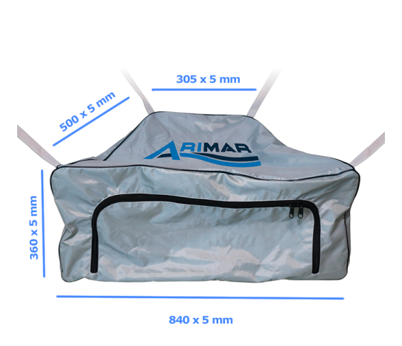 Lalizas Bow Bag for ARIMAR Inflatable Boats, Gray