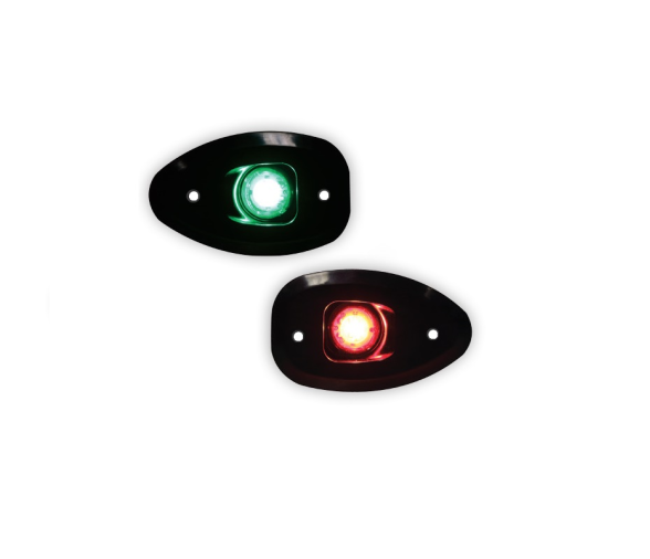 Lalizas Micro LED 12 juego luces babor y estribor 112.5° con agujeros