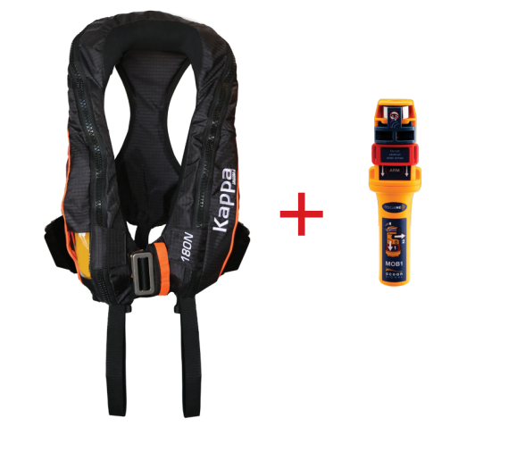 Lalizas Inflatable Lifejacket 180N with Ocean Signal MOB1