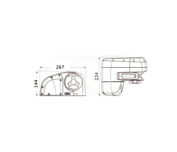 Lewmar Molinete Hx1 GO Kit Motor 500W and 800W