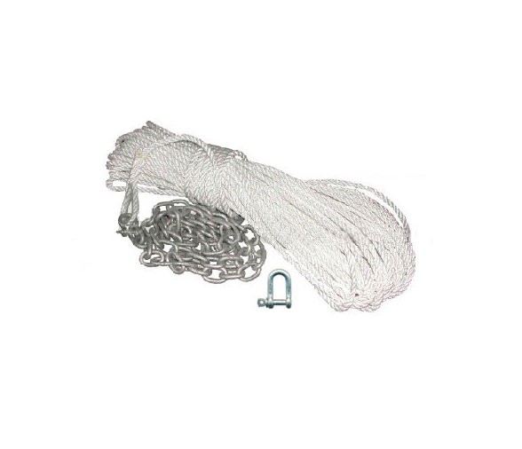 Rope Anchor Line with 10 mm x 30 m 1.5 m Chain