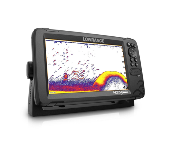 Lowrance Hook Reveal 9 TripleShot with Chirp, SideScan, DownScan and basemap
