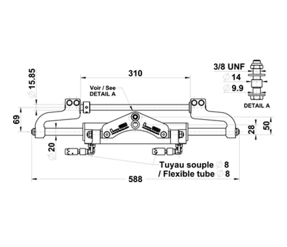 Hydraulic Steering Kit LS 3500 PRO