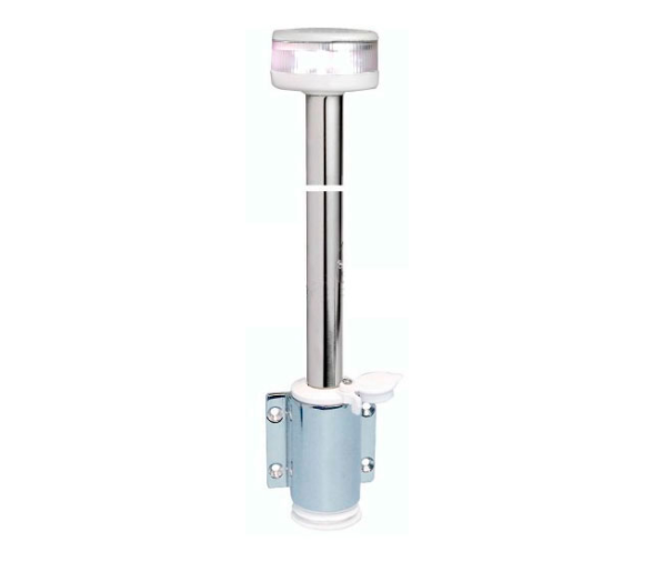 White Light Pole 360 with Wall Mounting