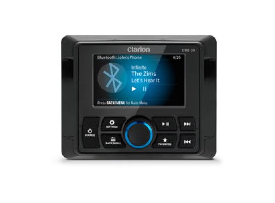 Mando a distancia náutico con cable Clarion CMR-30 Con pantalla LCD a todo color Mando a distancia náutico con cable Clarion CMR-30 Con pantalla LCD a todo color
