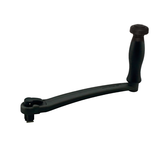 Winch handle locking with speed handle - 20cm