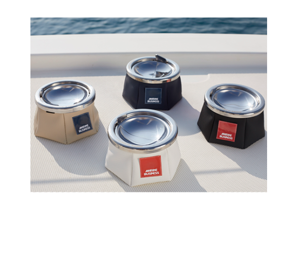 Marine Business Ashtray with Lid Sail