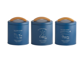 Marine Business Menorca Small Kitchen Jars - 3 pcs Blue