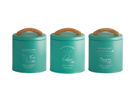 Marine Business Menorca Small Kitchen Jars - 3 pcs Turquoise