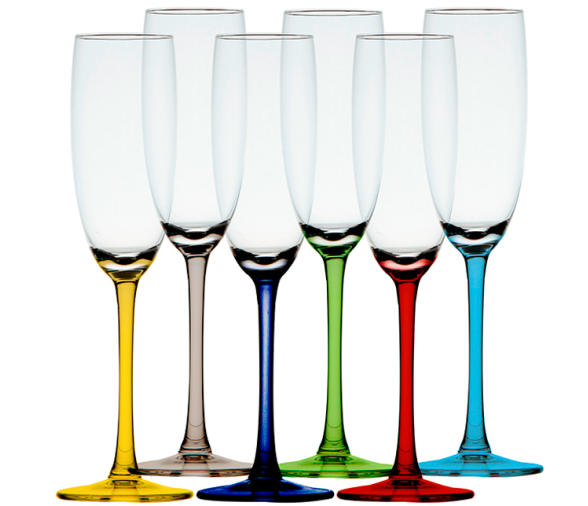 Marine Business Set Champagne Cup Party Colors 6 pieces