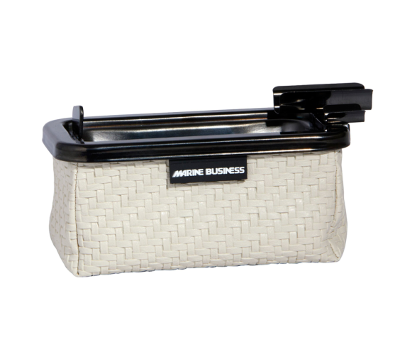 Marine Business Windproof Cenicero Rectangular Rattan Blanco