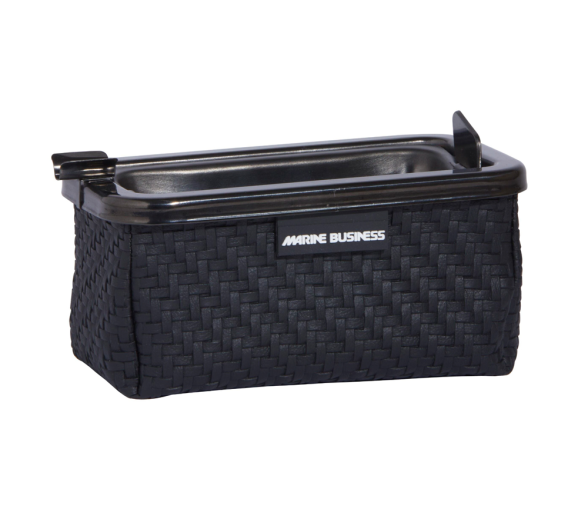 Marine Business Windproof Cenicero Rectangular Rattan Negro