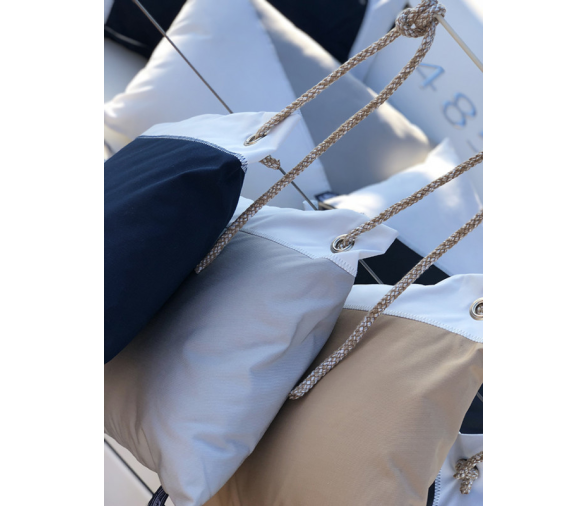 Marine Business Set Anti-Wind Cushions With Gray Cap, Waterproof