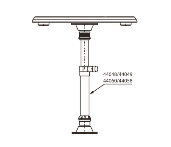 Nuova Rade Pedestal de Mesa Esmaltado 60 mm