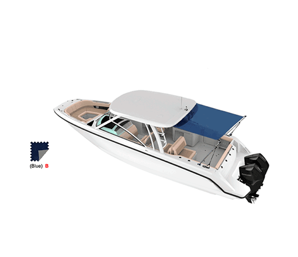 Ocean South Aft awning extension Kit Blue