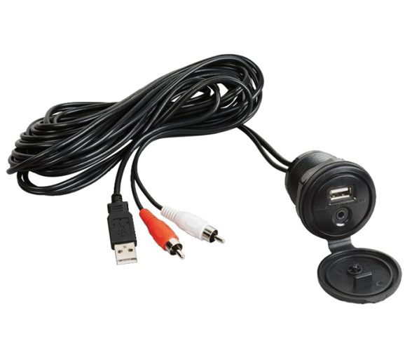 Osculati USB-AUX Cord with Watertight Front Panel