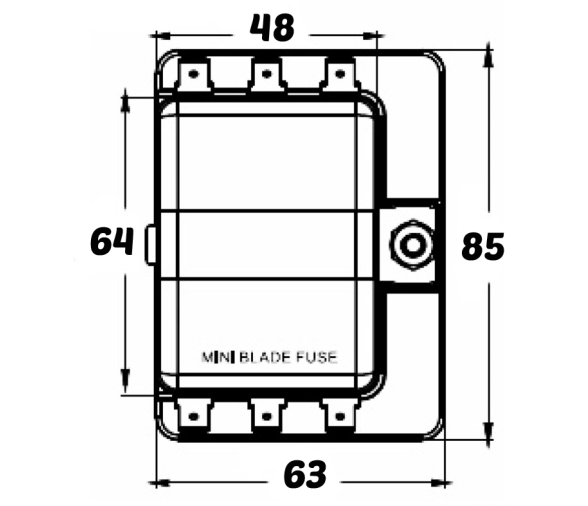 Osculati Caja Portafusible 6 salidas