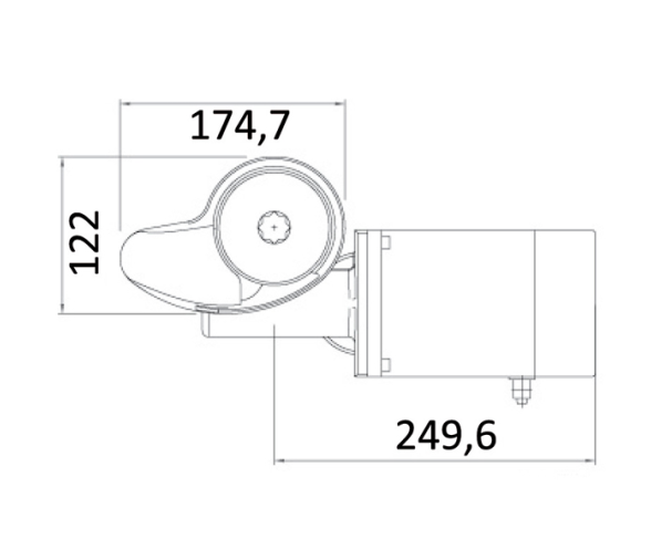 Osculati Molinete Italwinch Smart 500 W 12 V - 6 mm bajo
