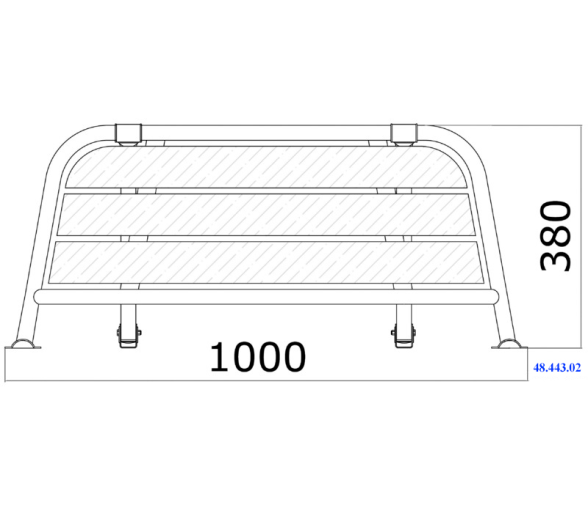 Plataforma de Popa Inox 316