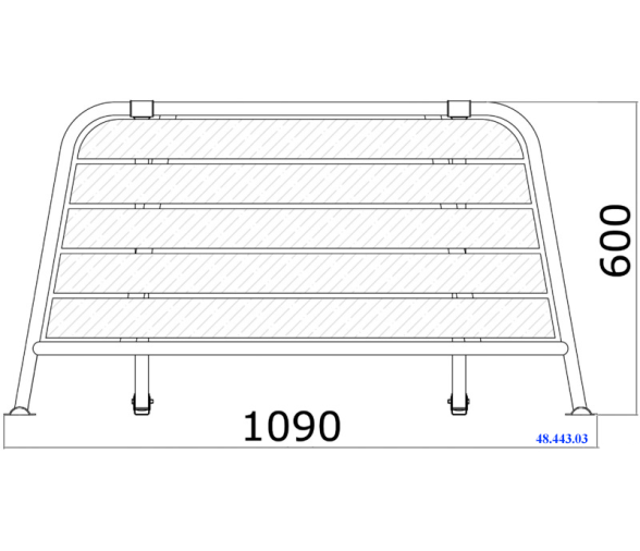 Plataforma de Popa Inox 316