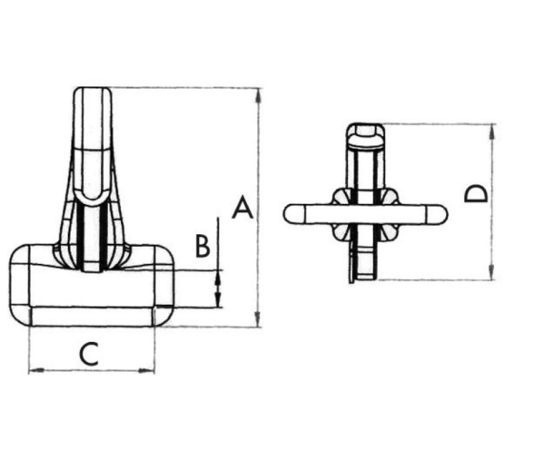 Mosqueton para Cincha de 30mm con Gatillo